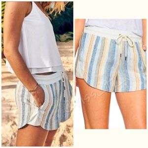 Athleta Beachside Bali Linen Shorts